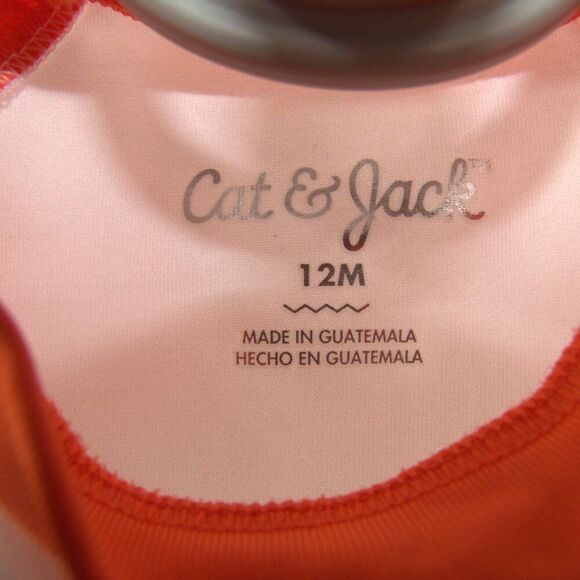 Cat & Jack Swimming Rash Guard Shirt and Swim Shorts Baby Size 12M - Picture 6 of 7